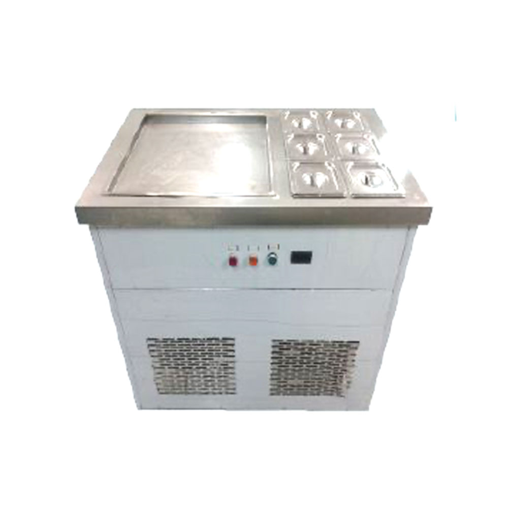 Máquina de Helado Frito Tina Rectangular 6 Insertos Migsa